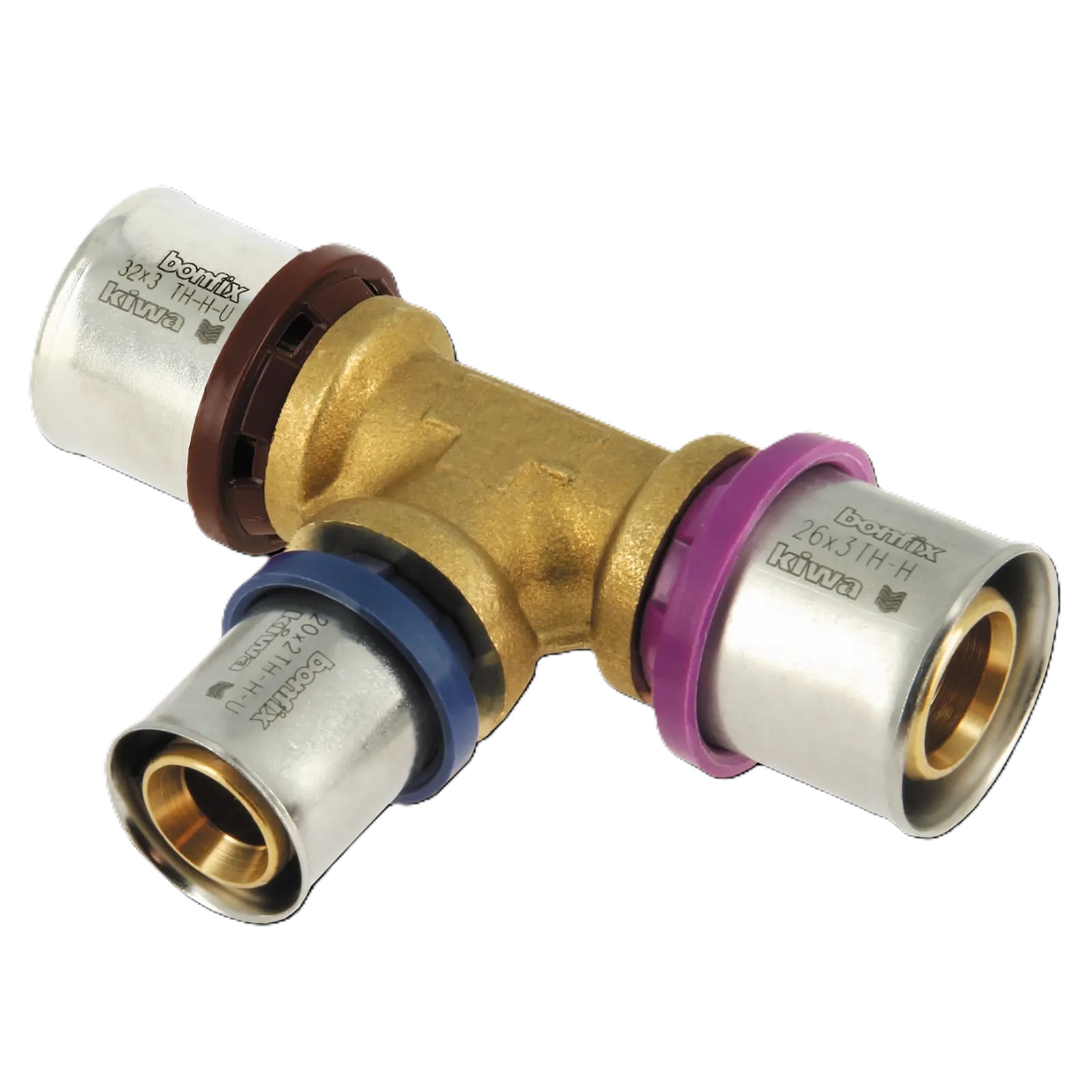 Bonfix 2000881 Alu-press reducer T-piece 32 x 20 x 26 mm