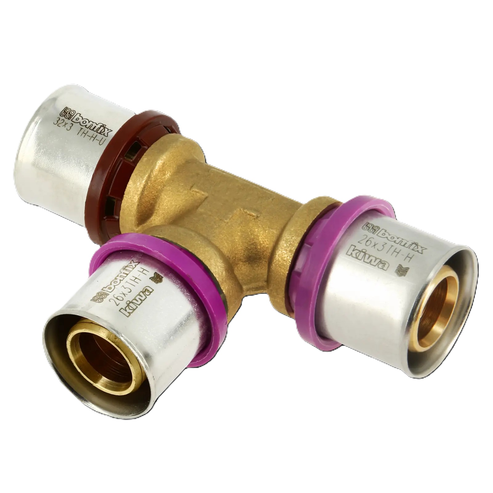 Bonfix 2000889 Alu-press reducer T-piece 32 x 26 x 26 mm