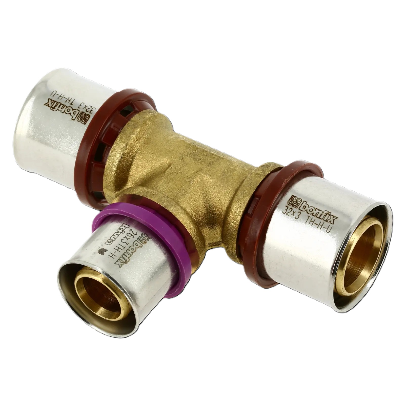 Bonfix 2000890 Alu-press reducer T-piece 32 x 26 x 32 mm