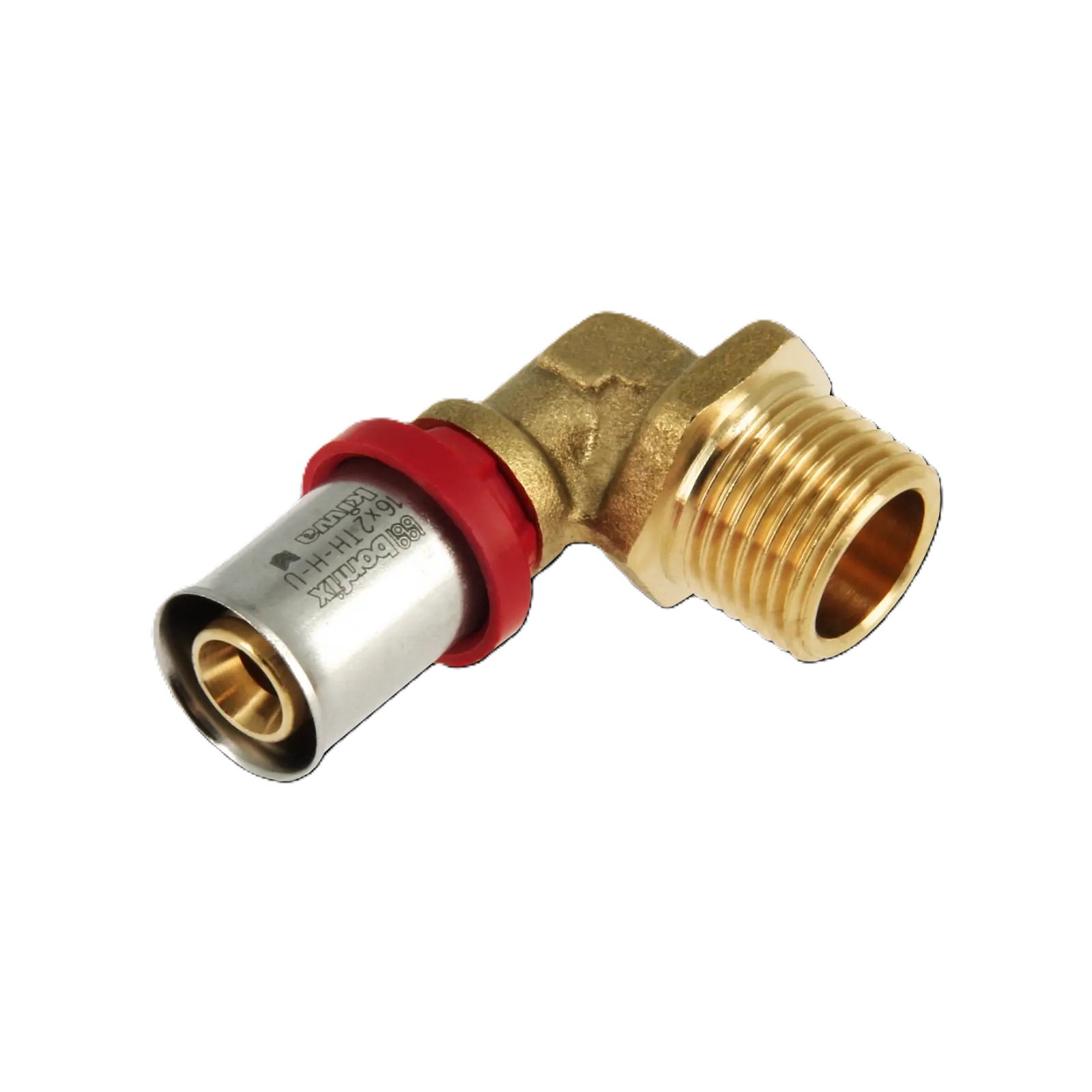 Bonfix 2001005 Alu press knee coupling male thread 1/2" x 16 mm
