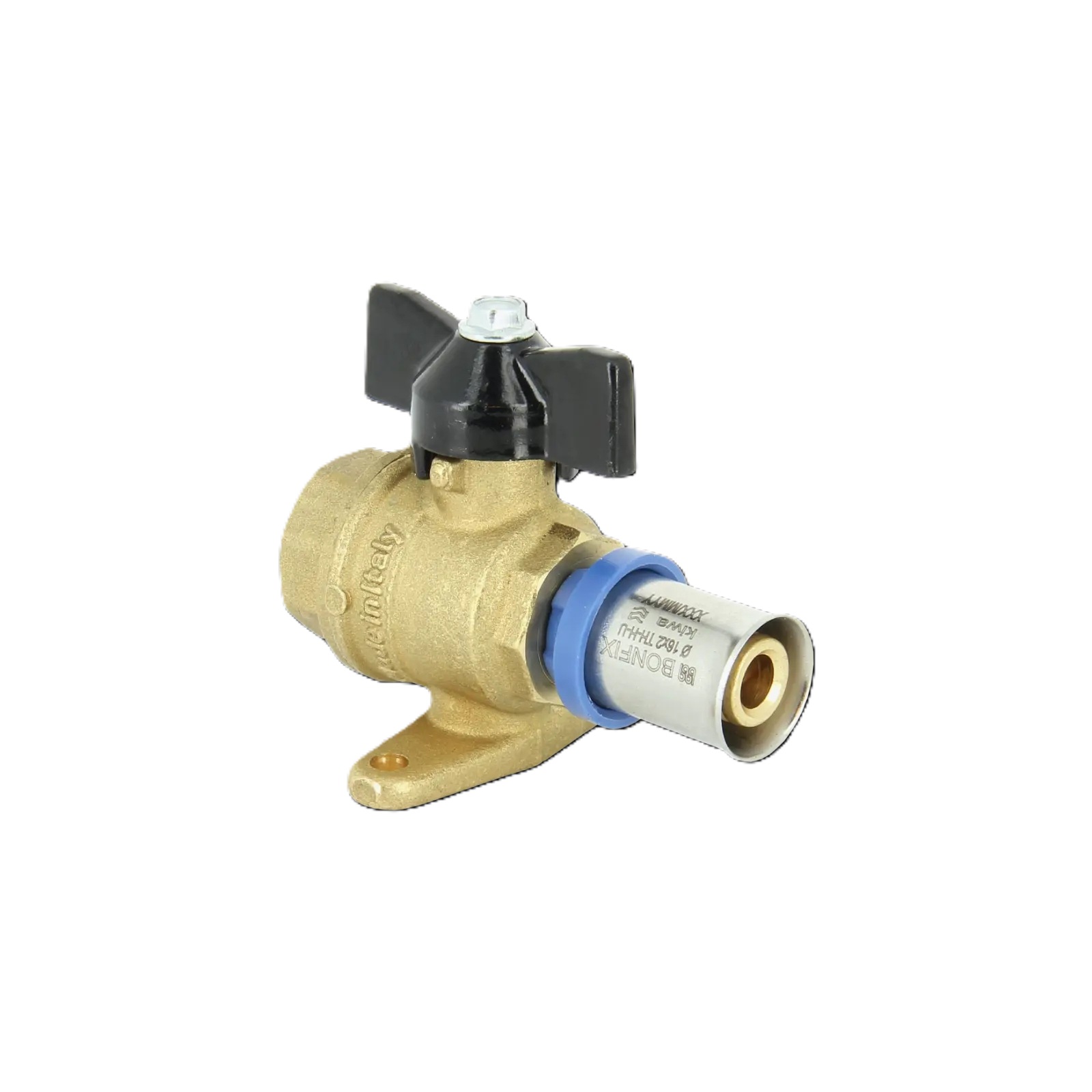 Bonfix 2002505 Alu-press ball valve 1/2" female thread x 16 mm