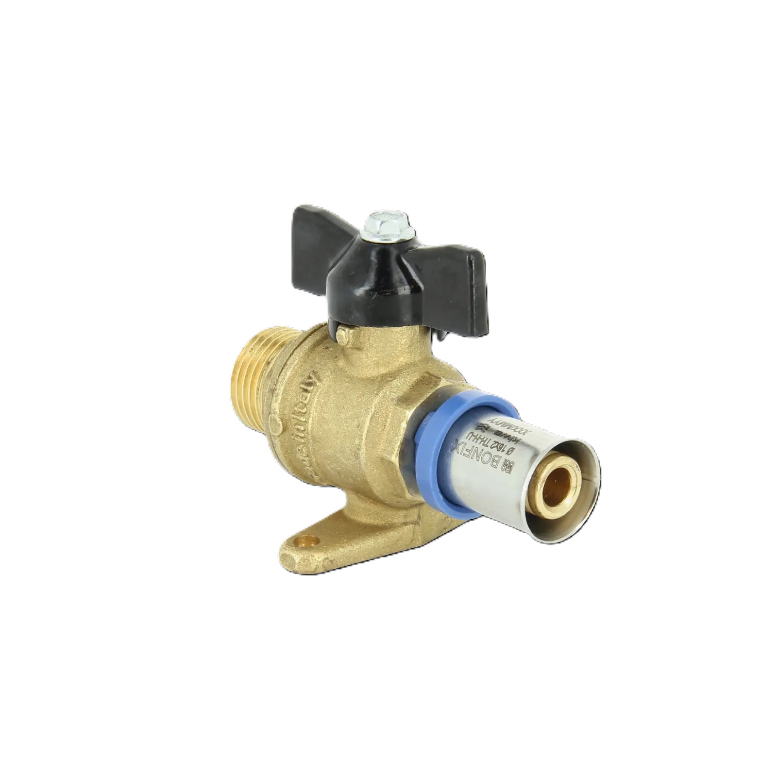 Bonfix 2002610 Alu-press ball valve 1/2" external thread x 20 mm