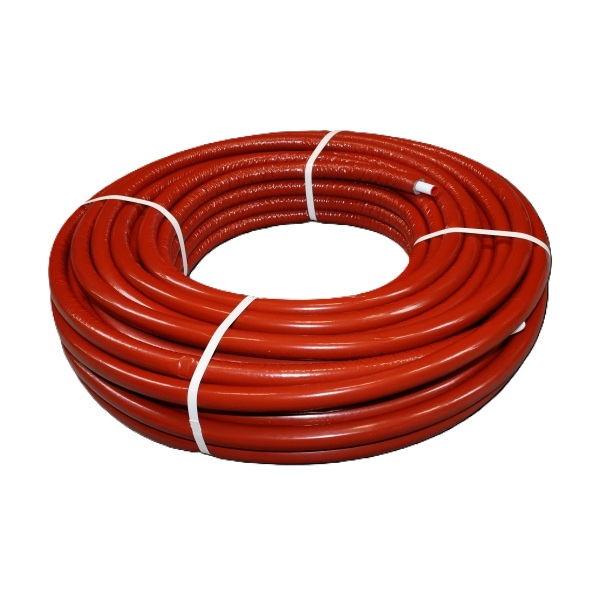 Bonfix 2003205 Alu press system pipe + 6 mm iso red 16 x 2.0 roll 50m