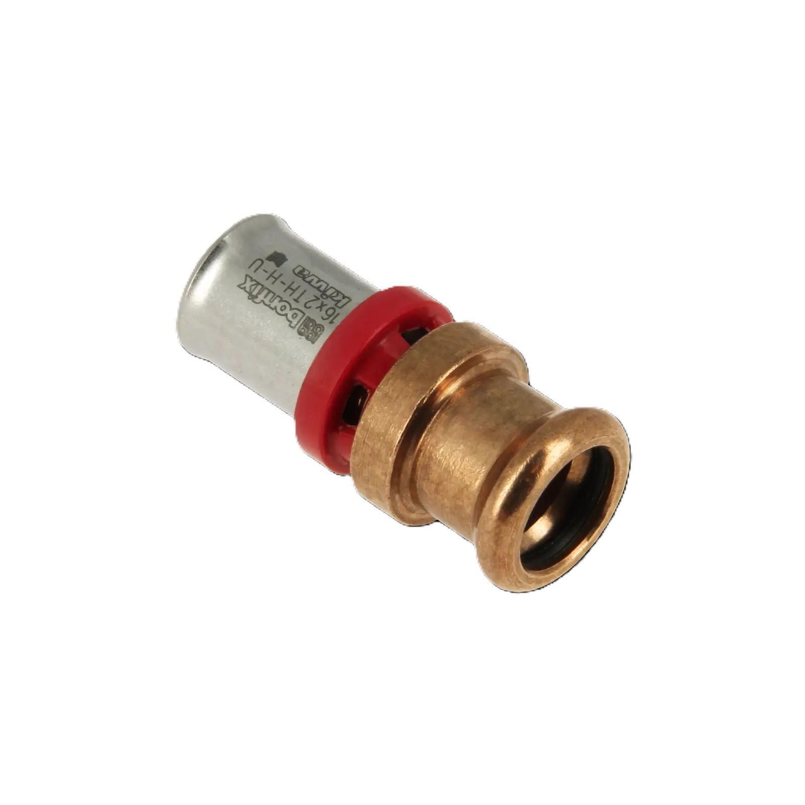 Bonfix 2004205 Alu press straight reducer coupling 16 x 12 mm M-press