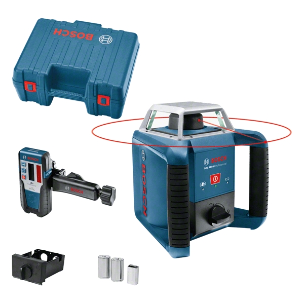 Bosch Professional 0601061800 GRL400H Rotation laser + RL1 Receiver