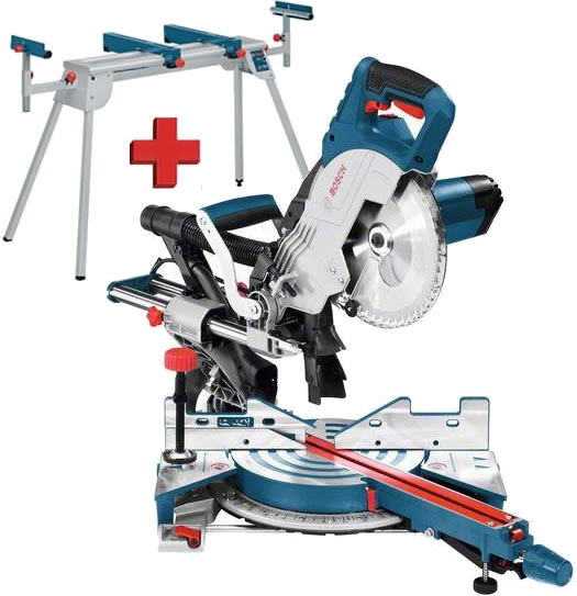 Bosch Professional 0615990FV8 GCM 8 SJL Panel saw 216 mm 1600 watts + GTA 2600 Undercarriage