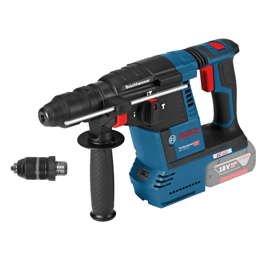 Bosch Professional 0611910000 GBH 18V-26 F Combination hammer 18 Volt excl. batteries and charger