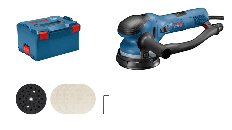 Bosch Professional 0601257001 GET 55-125 Professional Eccentric Sander 125mm in L-Boxx