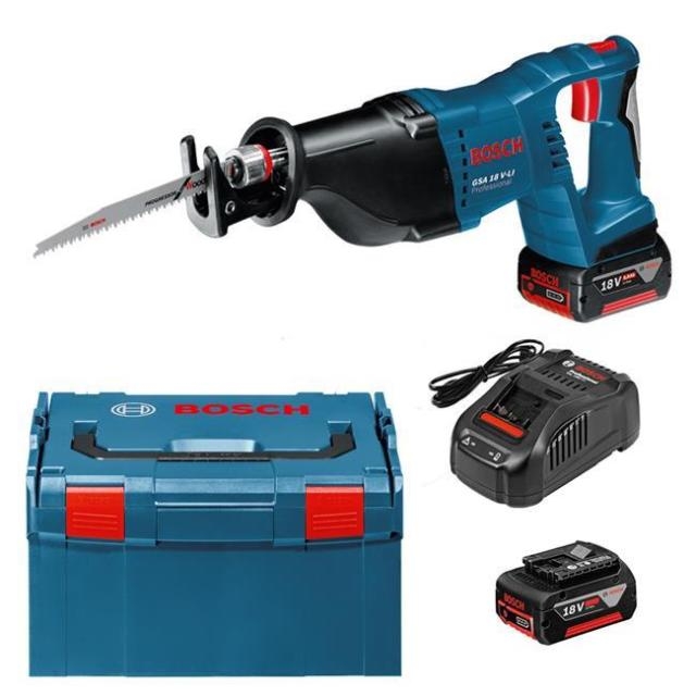 Bosch Professional 060164J00B GSA 18V-Li Cordless reciprocating saw 18 Volt 5.0 Ah in L-Boxx