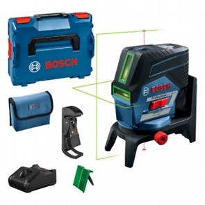 Bosch Professional 0601066H00 GCL 2-50 CG Combination Laser with Spot Laser and Line Laser 12 V 2.0Ah + Swivel Bracket RM2 + Ceiling Clamp in L-BOXX