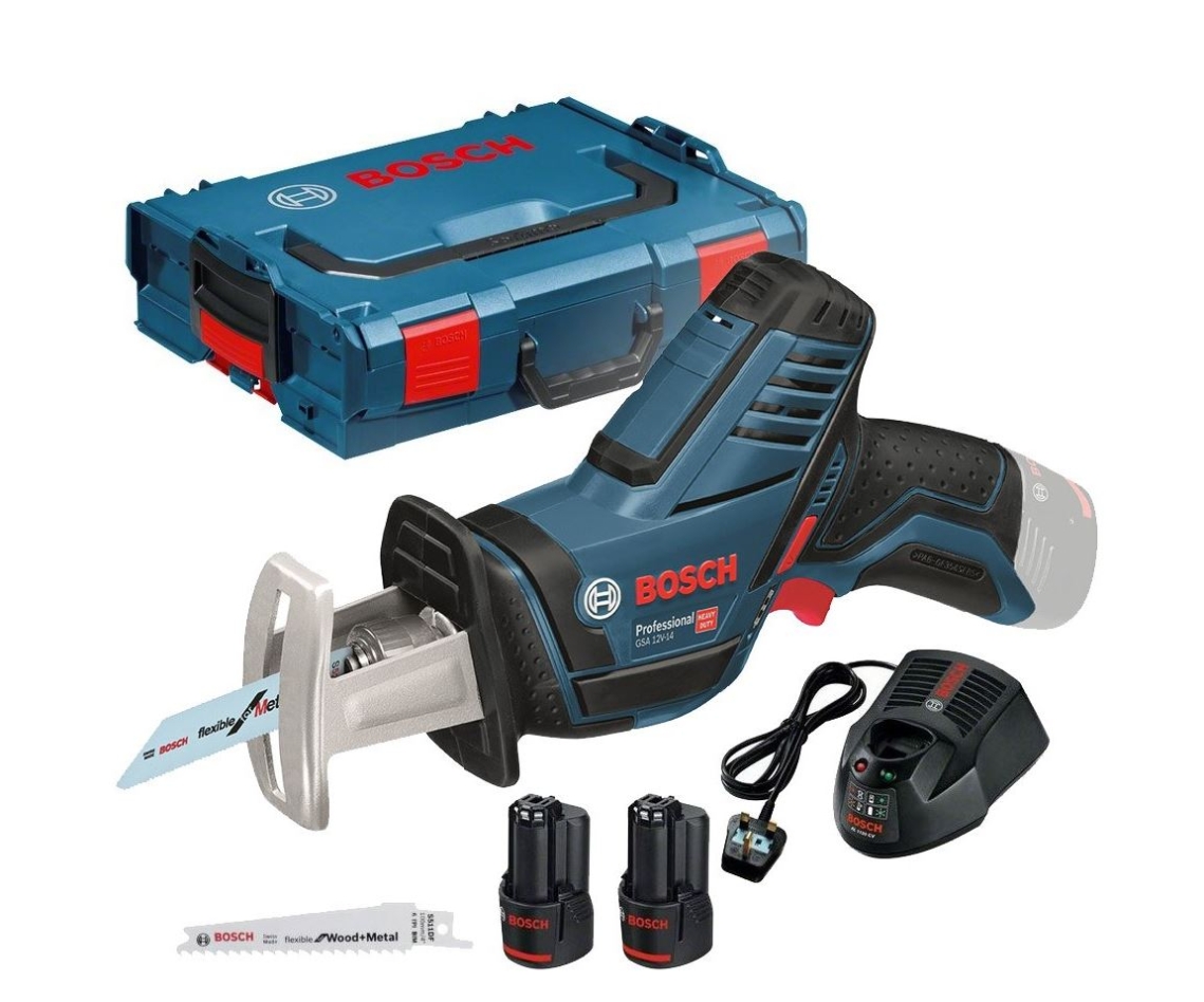 Bosch Professional 060164L976 GSA 12V-14 Cordless reciprocating 12 Volt 3.0Ah Li-Ion in L-Boxx