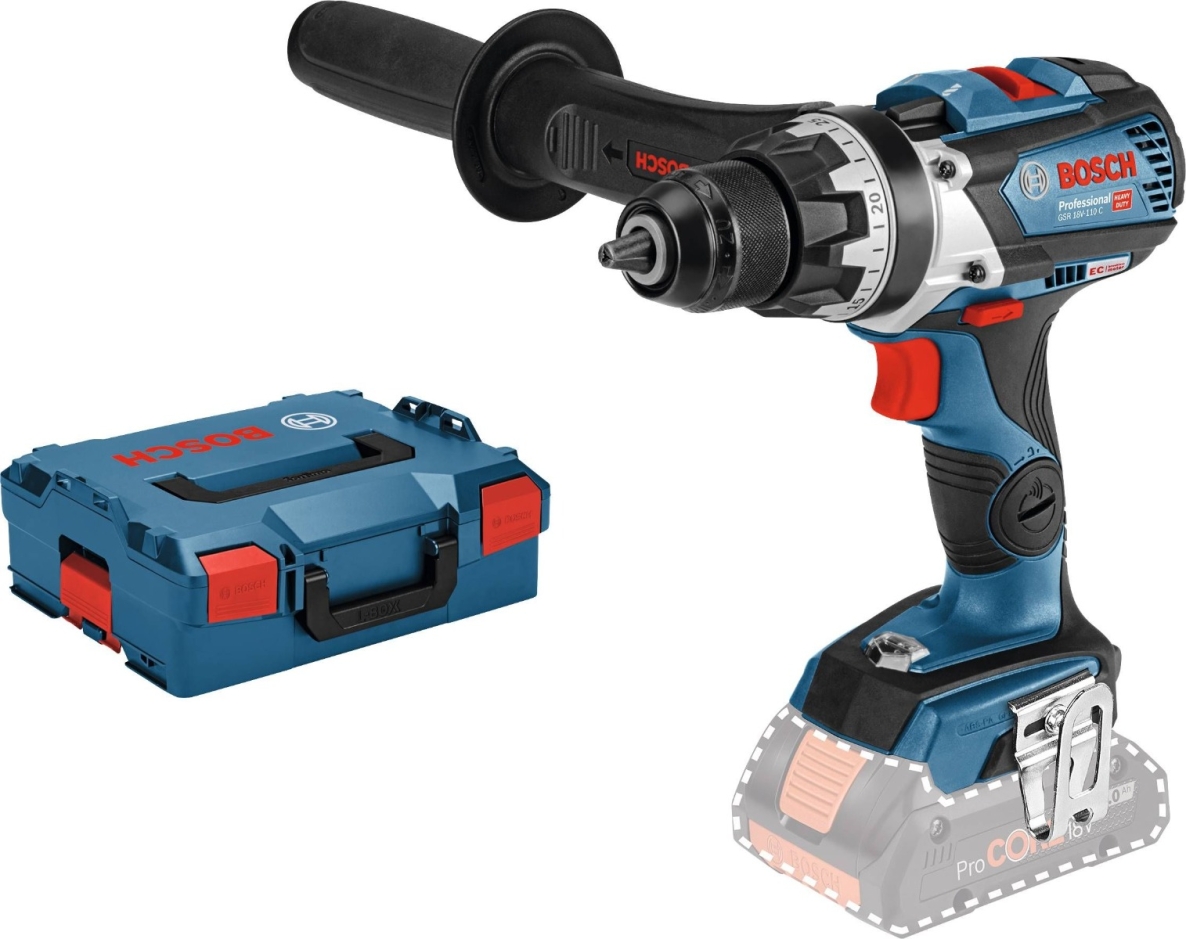 Bosch Professional 06019G0109 GSR 18V-110 C Cordless drill 18V excl. batteries and charger in L-Boxx