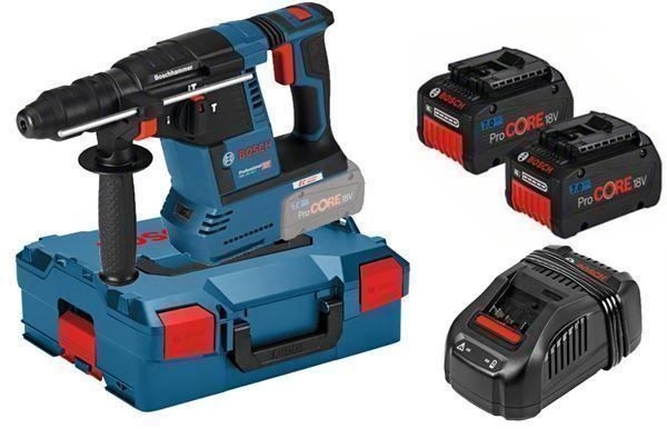 Bosch Professional 061191000F GBH 18V-26 F Combination hammer 18V 5.5Ah ProCore in L-Boxx