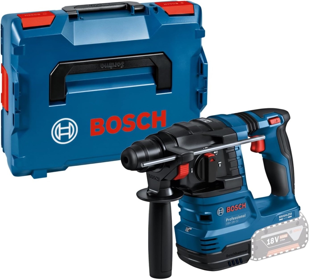 Bosch Professional 0611924001 GBH 18V-22 Professional Accu Drill Hammer 18V excl. battery""s and charger in L-Boxx