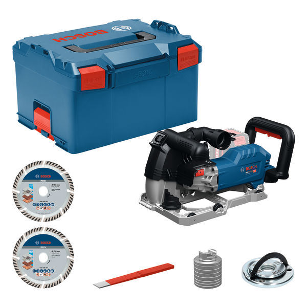 Bosch Professional 06016C5000 GNF18V-40 Cordless wall router + accessory set excl. battery and charger in L-Boxx