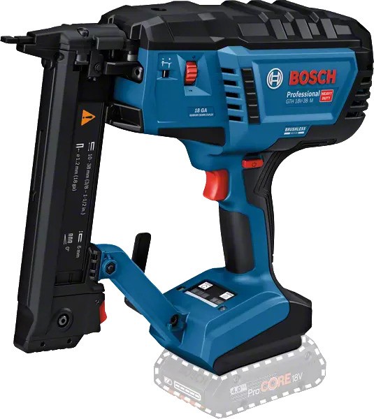 Bosch Professional 0601482500 GTH 18V-38 M Professional Accu Stapler 10-38mm 18V excl batteries and charger