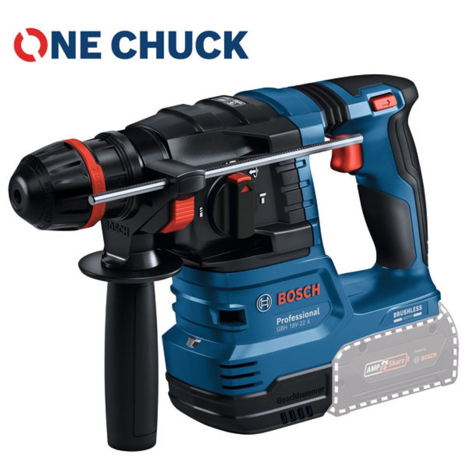 Bosch Professional 0611924100 GBH 18V-22 X Cordless Hammer excl. batteries and charger in box