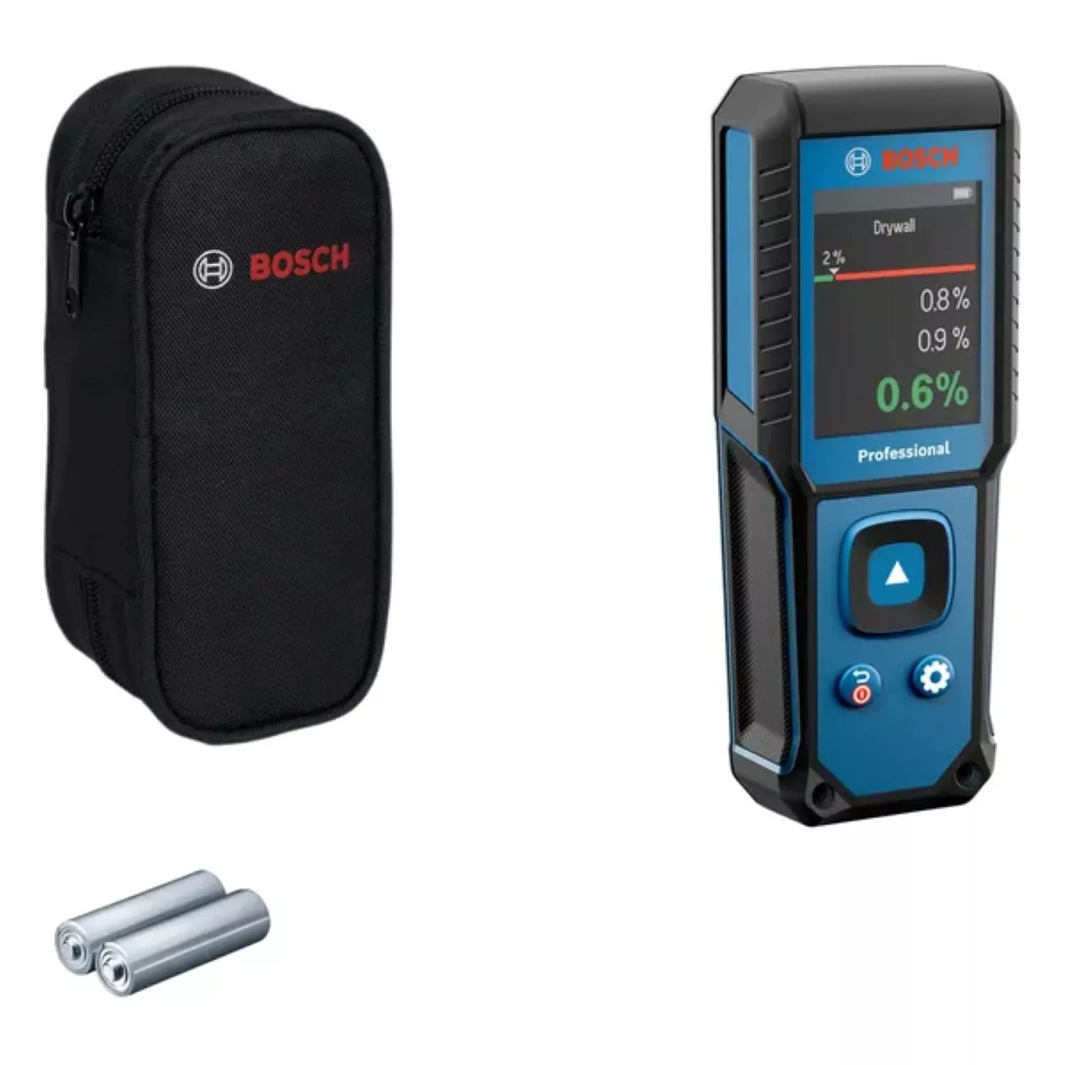 Bosch Professional 0601078200 GMM 1-15 Material moisture meter pad 2x 1.5V LR6 (AA) in box
