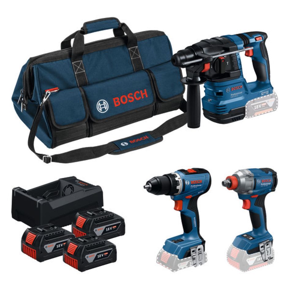 Bosch Professional 0615A50093 Accutoolkit 3 Toolkit 18V 3x GBA 18V 5.0Ah and charger GAL 12V-18V-80 in Toolbag