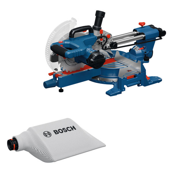 Bosch Professional 0601B61000 GCM305-216S Cap and mitre saw + 1x saw blade, clamp, dust bag, ruler