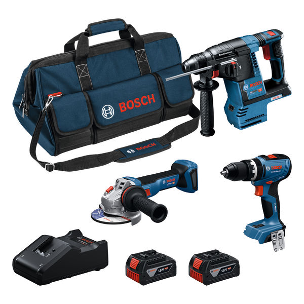 Bosch Professional 0615A002M4 Battery toolkit 3-toolkit 18V in toolbag
