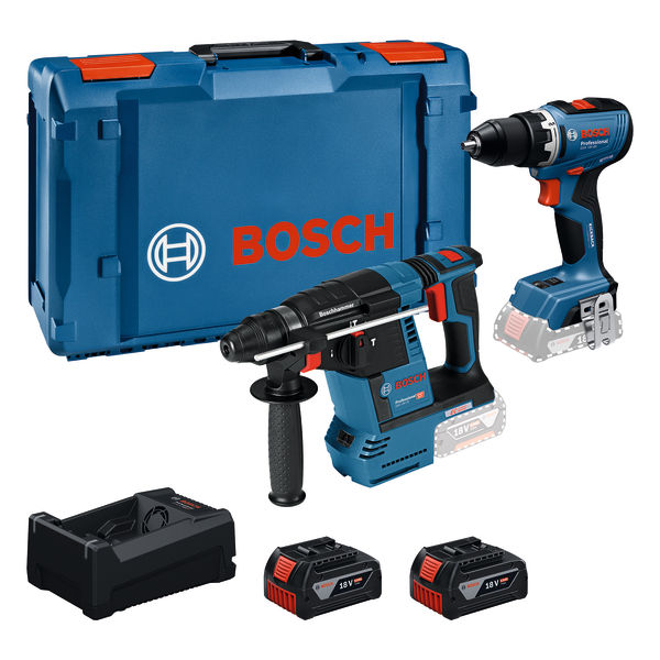 Bosch Professional 0615A500E4 18V GSR + GBH Cordless Tool Kit in XL-Boxx