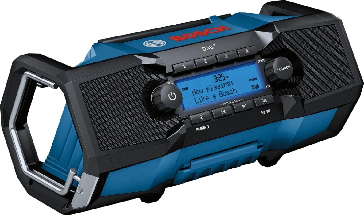 Bosch Professional 06014A3100 GPB 18V-2 SC Professional Job Site Radio DAB 18V excl. batteries and charger