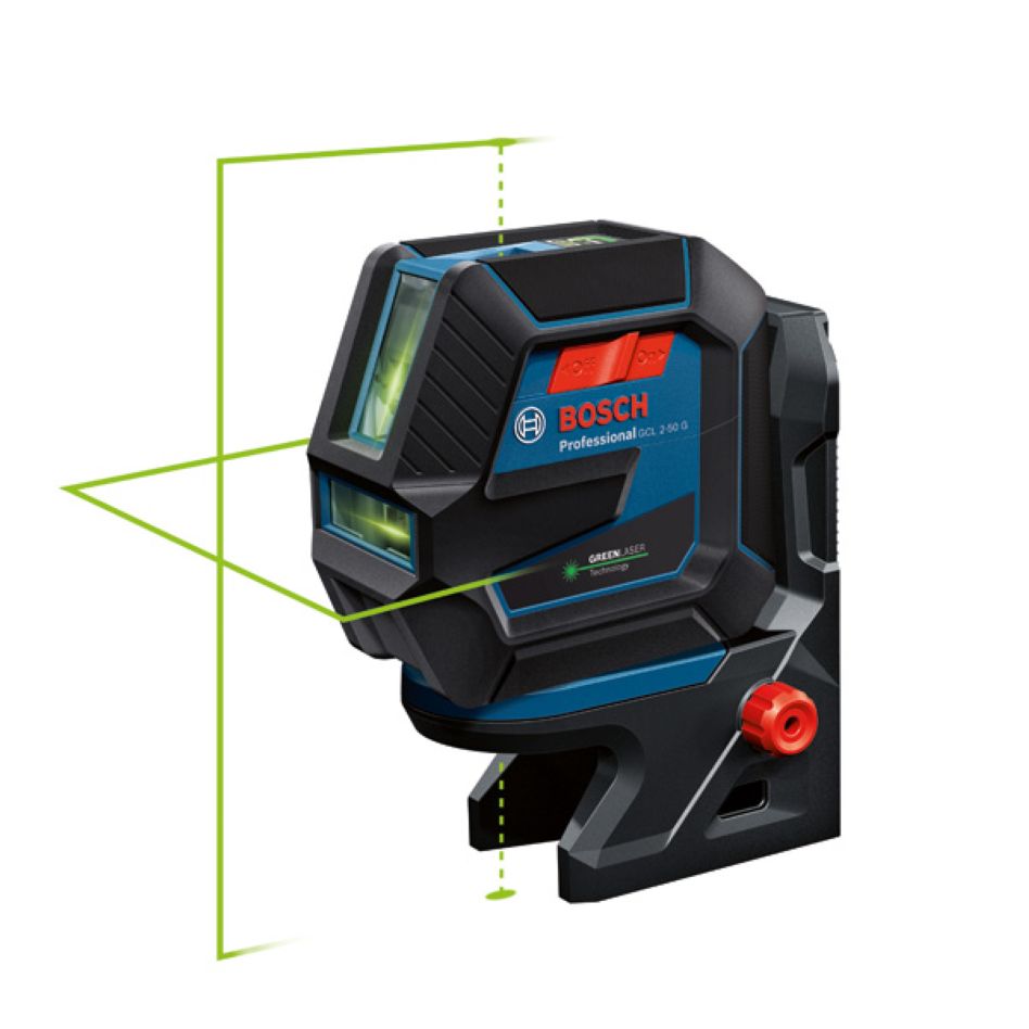 Bosch Professional 0601066M01 GCL 2-50 G Combination Laser Green with Point Laser and Line Laser + tripod BT150