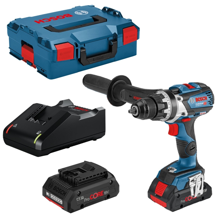 Bosch Professional 06019G010A GSR 18V-110 C Cordless Drill 18V 4.0Ah ProCore Li-Ion  in L-Boxx