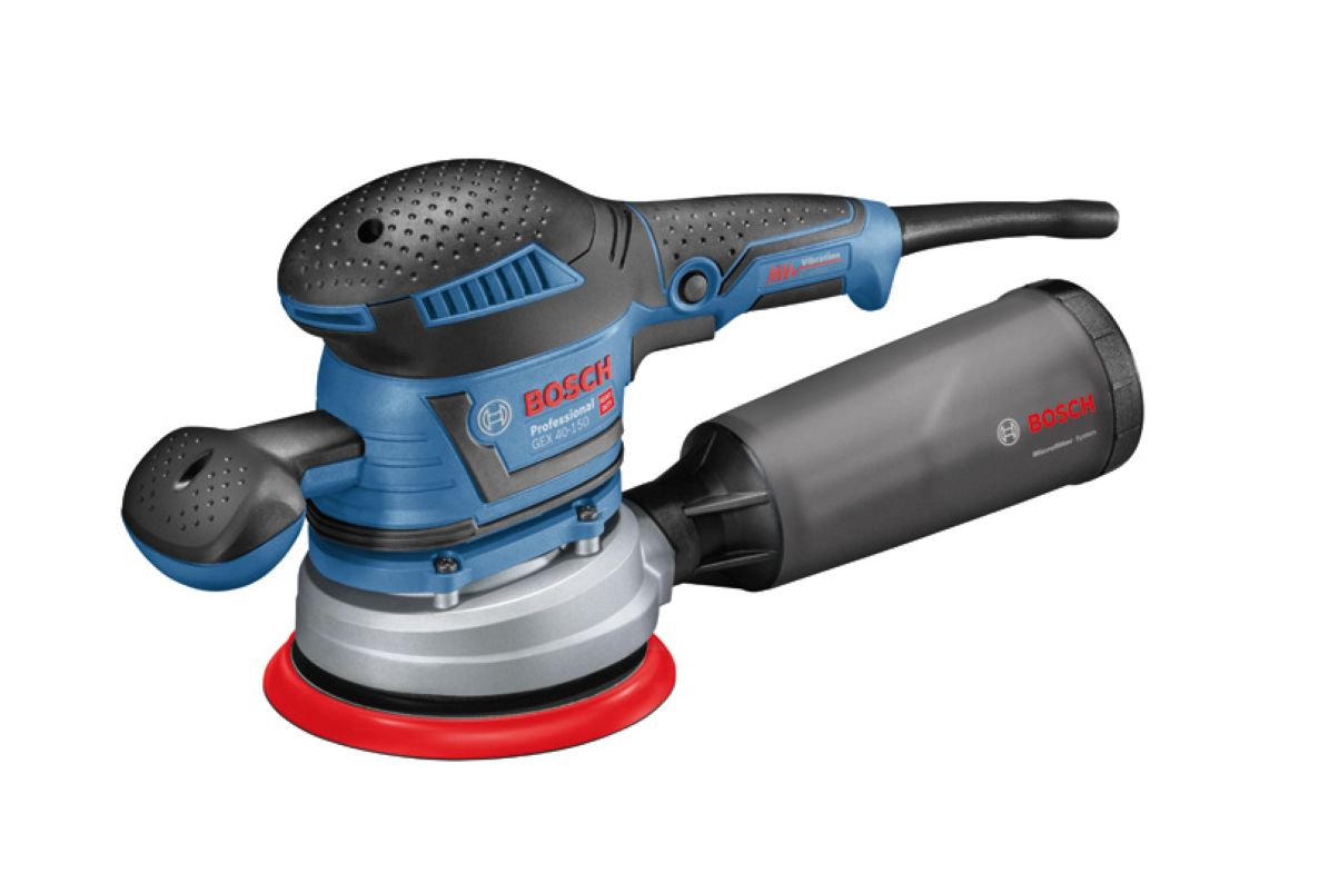 Bosch Professional 060137B201 GEX 40-150 Professional Orbit Sander 150 mm in L-Boxx