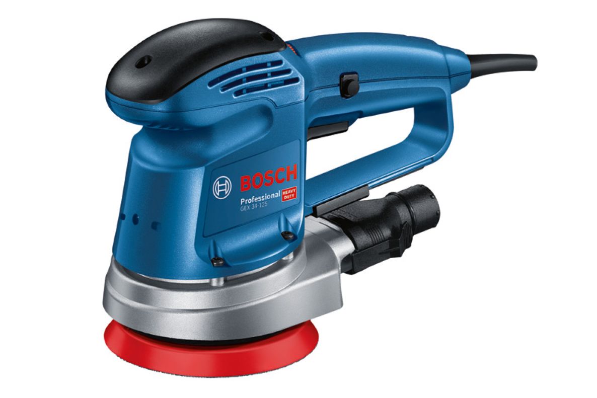 Bosch Professional 0601372300 GEX 34-125 eccentric sander in box