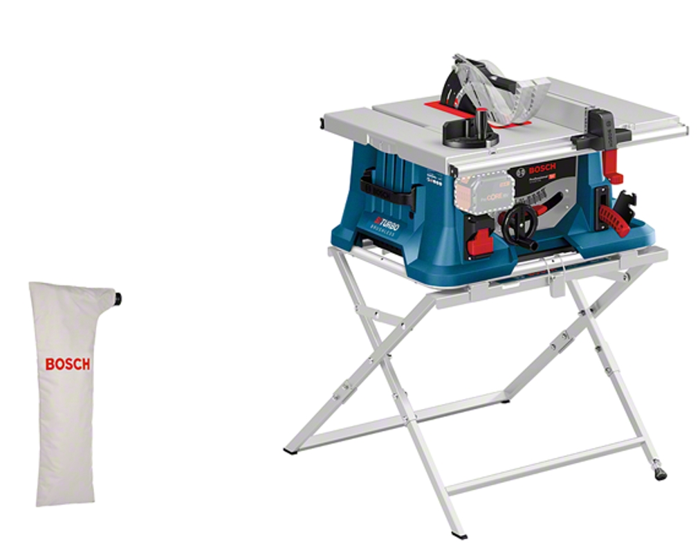 Bosch Professional 0601B44002 GTS 18V-216 Professional Cordless Table Saw 216MM 18V excl. batteries and charger Stand GTA 560