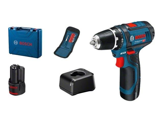 Bosch Professional 060186810G GSR 12V-15 cordless drill 12V 2.0Ah Li-Ion in case