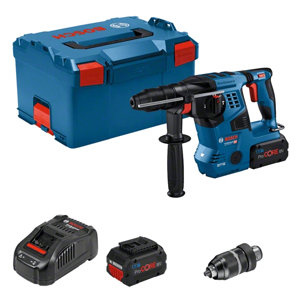 Bosch Professional 0611921002 GBH 18V-28 CF Combi Hammer 18V 8.0Ah ProCore in L-Boxx 238