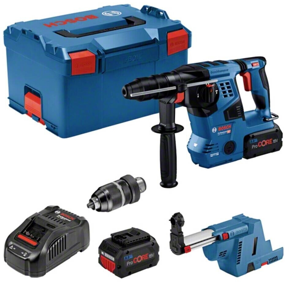 Bosch Professional 0611921003 GBH 18V-28 CF Combi hammer with dust extraction 18V 8.0Ah ProCore in L-Boxx 238 611921003
