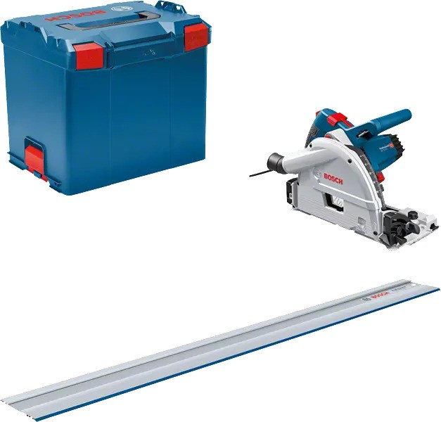 Bosch Professional 0615990M9D GKT 55 GCE circular saw in L-Boxx + 1400mm guide rail