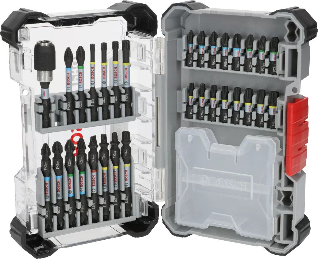 Bosch Professional Accessories 2608521U72 PRO Impact screw bit set, 31-piece
