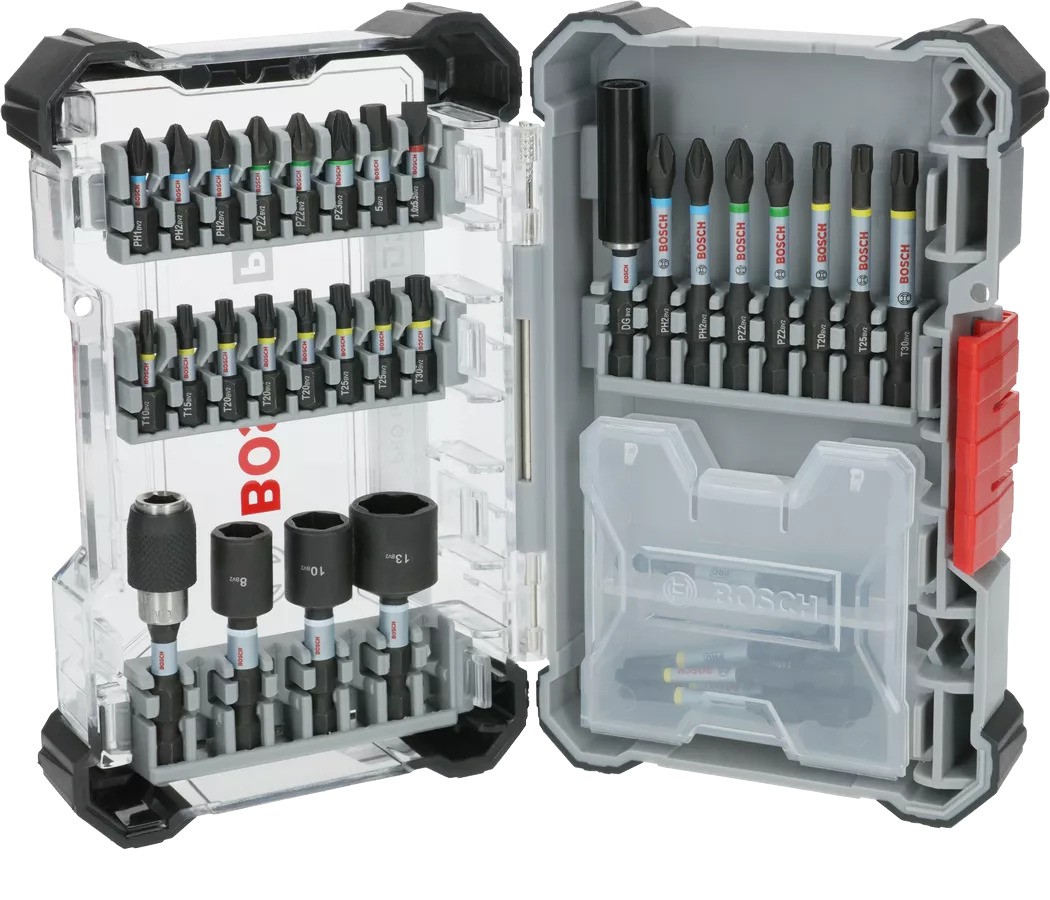 Bosch Professional Accessories 2608521U76 PRO Impact screw bit set, 33 -piece