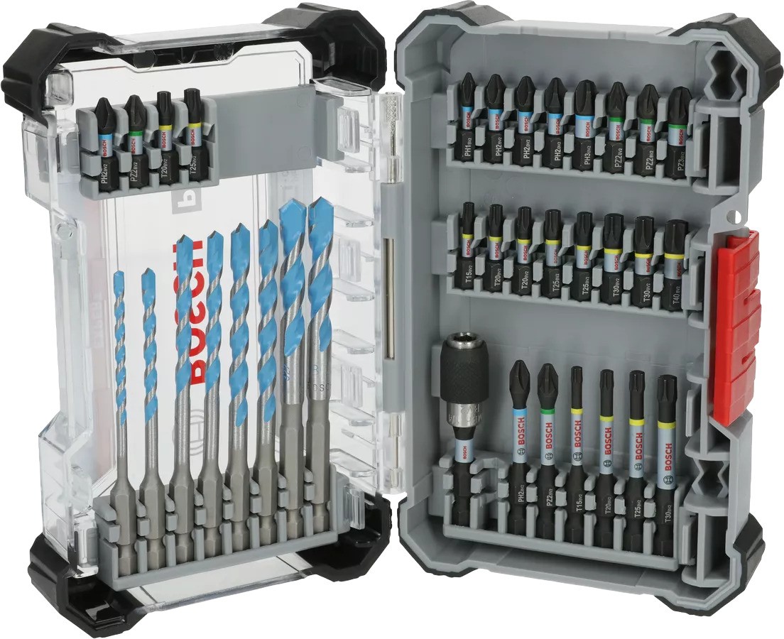 Bosch Professional Accessories 2608521U82 PRO Impact screwdriver/bits set, 35-piece