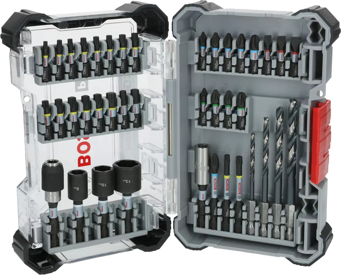 Bosch Professional Accessories 2608521U86 PRO Impact Metal screwdriver/bits set, 40-piece