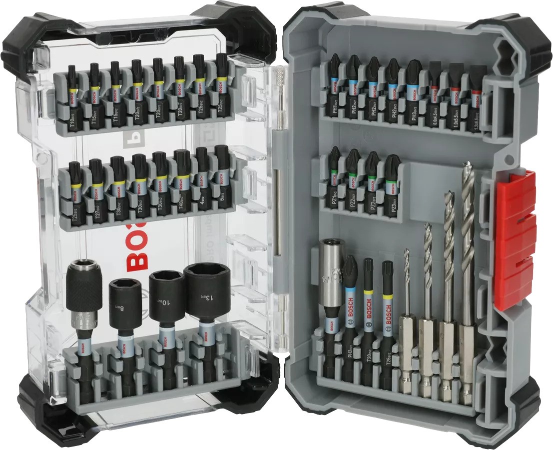 Bosch Professional Accessories 2608521U87 PRO Impact Wood Screwdriver/bits set, 40-piece