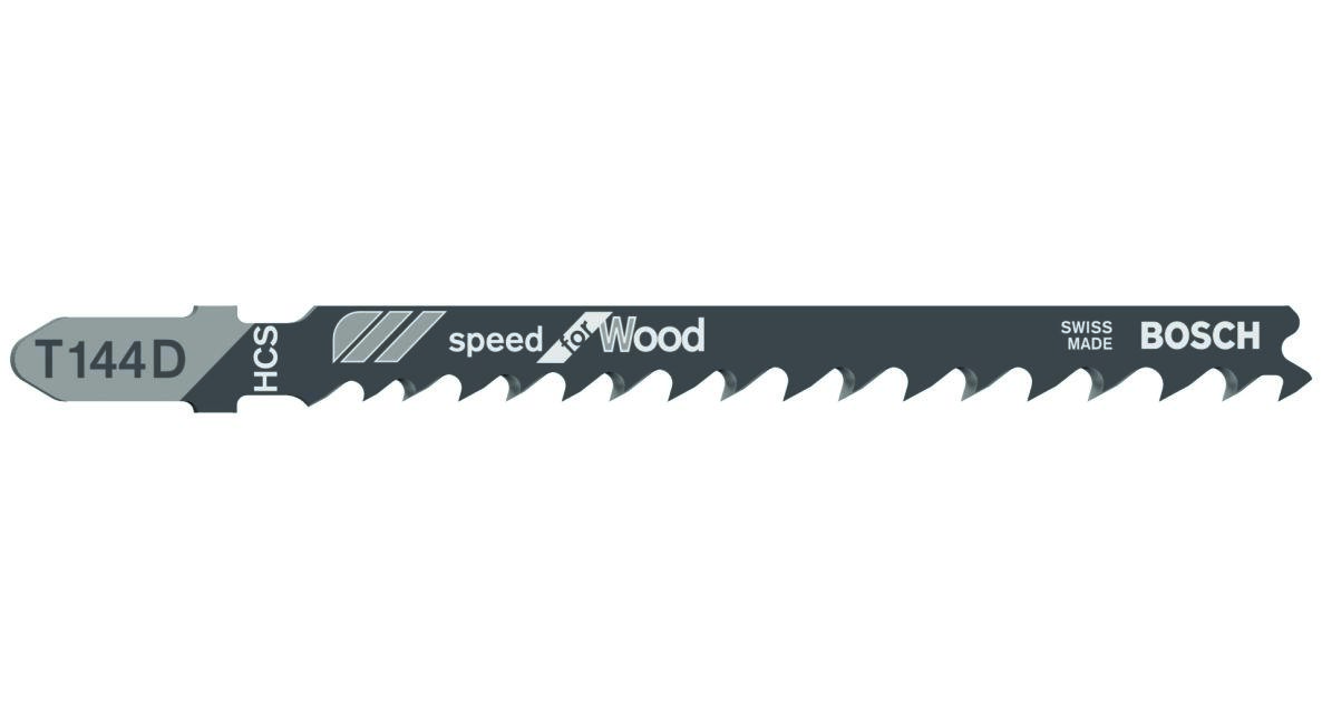 Bosch Professional Accessories 2608630040 T144D Jigsaw blades T - Shaft By 5 Wood