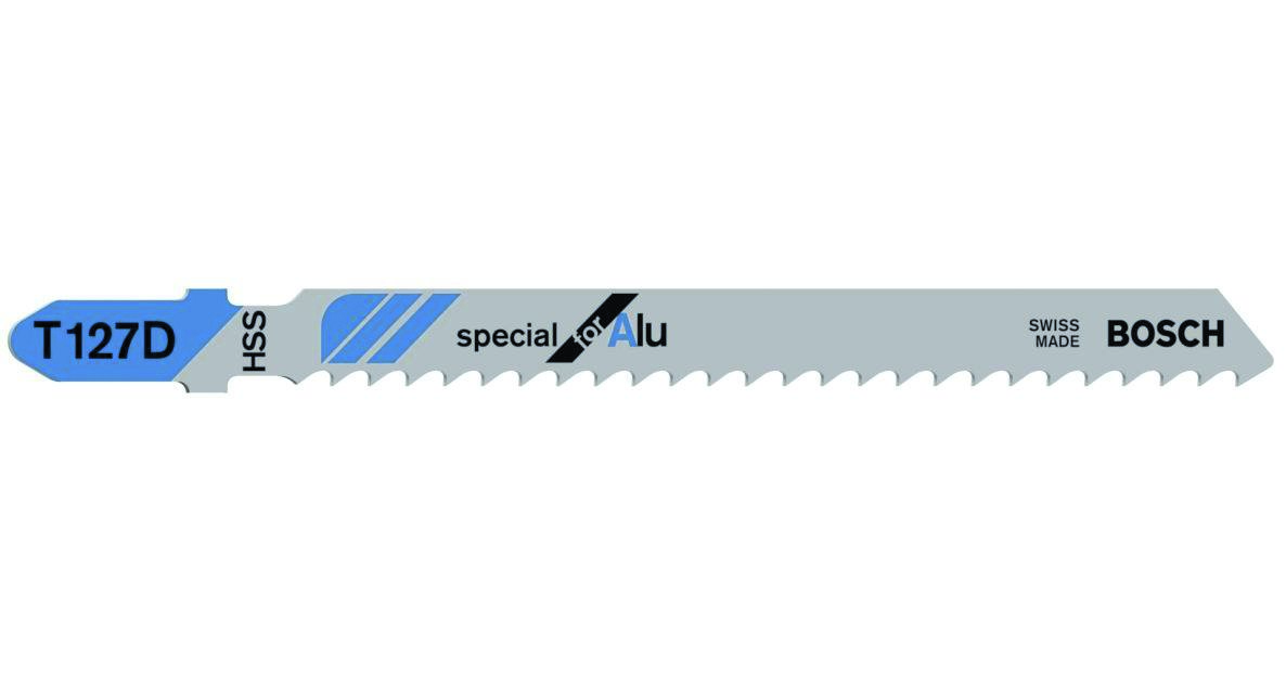 Bosch Professional Accessories 2608631017 T127D Jigsaw blades T - Shaft By 5 Aluminium