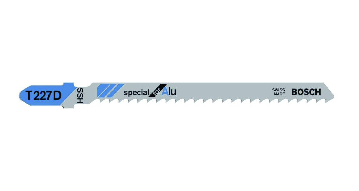 Bosch Professional Accessories 2608631030 T227D Jigsaw blades T - Shank Per 5 Aluminium Bends