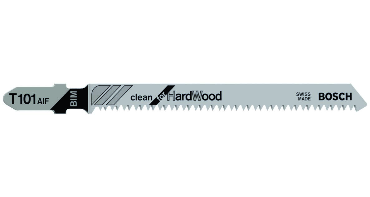 Bosch Professional Accessories 2608634897 T101AIF Jigsaw blades T - Shank Per 5 Hardwood