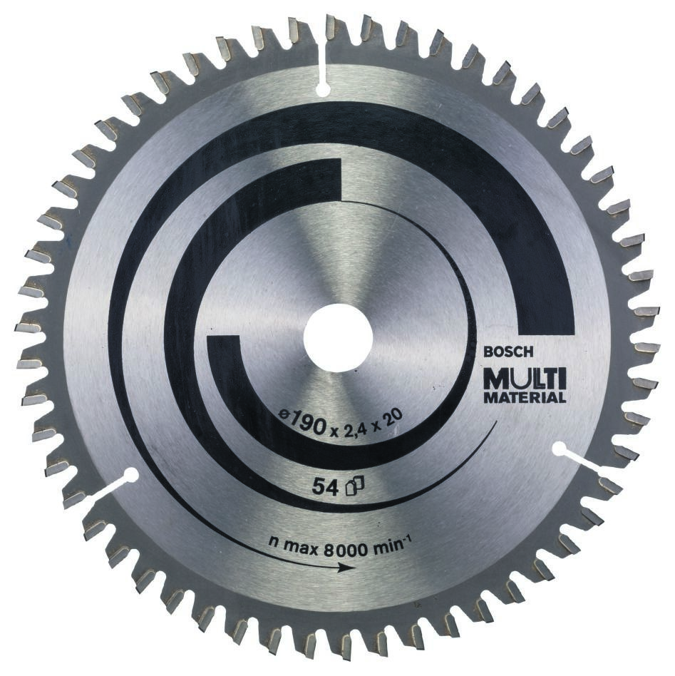 Bosch Professional Accessories 2608640508 Circular saw blade 190 x 20 x 54T Multi Material