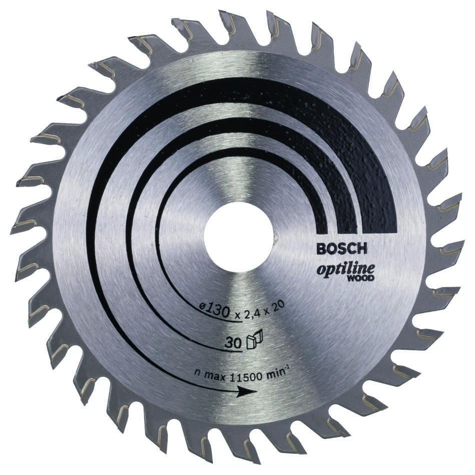 Bosch Professional Accessories 2608640583 Circular saw blade 130 x 20 x 30T Optiline Wood