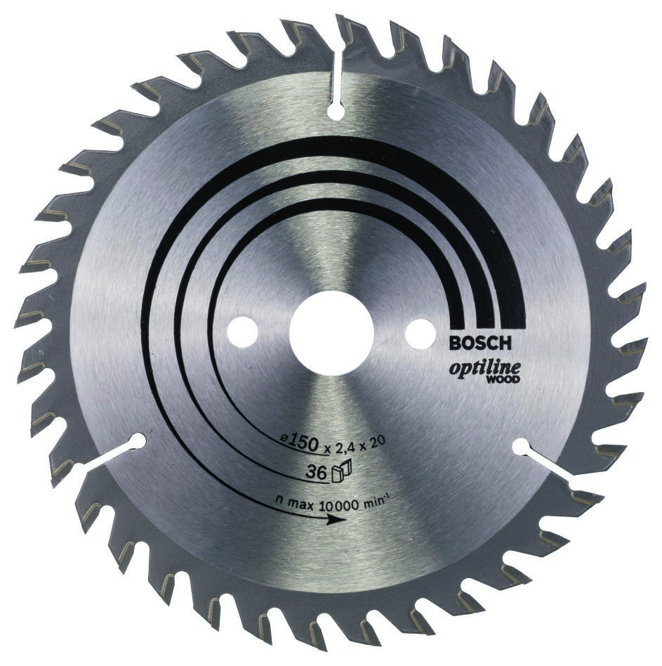 Bosch Professional Accessories 2608640593 Circular saw blade 150 x 20 x 36T Optiline Wood
