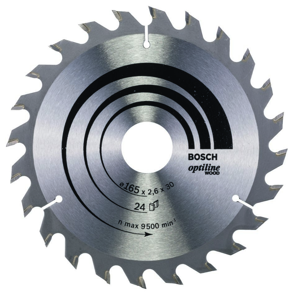 Bosch Professional Accessories 2608640602 Circular saw blade 165 x 30 x 24T Optiline Wood