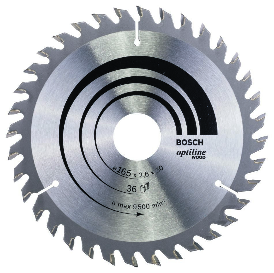Bosch Professional Accessories 2608640603 Circular saw blade 165 x 30 x 36T Optiline Wood